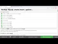 Nodejs Mysql create Database Create tables insert update select delete