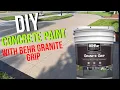Driveway Concrete Paint with Behr Granite Grip