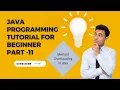 Java Programming Tutorial For Beginner 2023 Part 11 Method Overloading In java