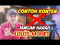 Lagu Contoh Konten Yang Ditolak Monetisasi