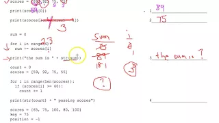 Tracing Lists and Loops Worksheet 2