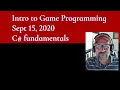 Intro to Game Programming - Unity C Fundamentals Part1