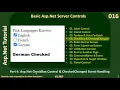 Basic Controls Part 4 - CheckBox CheckedChanged Asp Net Tutorial