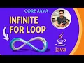 What is infinite for loop in java SYNTAX EXAMPLE For Loop Looping statement