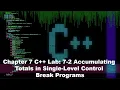 Principles of Programming Chapter 7 C Lab 7-2 Accumulating Totals in Single-Level