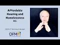 Affordable Housing and Homelessness