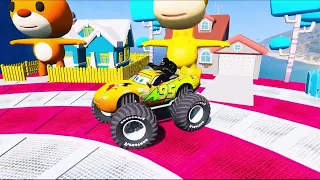 GTA V SPIDER-MAN 2 Epic New 💥 IMPOSSIBLE Stunt Race For Car Racing Challenge by Trevor and Shark