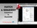 AutoCAD - HATCH GRADIENT Command in AutoCAD AutoCAD 2017 AutoCAD Commands