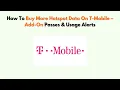 How To Buy More Hotspot Data On T-Mobile - Add-On Passes Usage Alerts