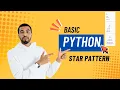 Python Basics Star Pattern Printing with Loops