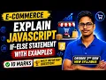 Explain JavaScript If-Else Statement 10 Marks Important Question Degree 2nd Sem E-Commerce
