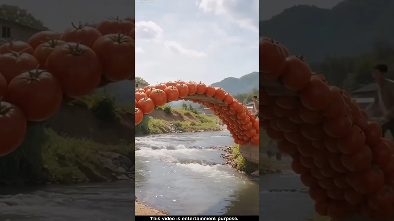 Cow made tomato pull