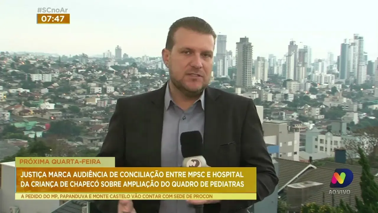 Justiça marca audiência de conciliação entre MPSC e Hospital da Criança de Chapecó