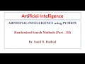 23 AI using Python Randomized Search Methods Random Walk Algorithm by Sunil Sir