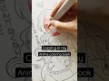 Coloring in my Anime Coloring Book