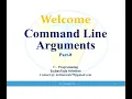 Part 8 Command Line Arguments