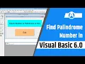How to find palindrome number in visual basic 6 0