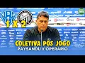 Download Lagu Coletiva do Tecnico Claudinei Oliveira Após a DERROTA DE VIRADA do Papão para o Operario