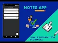 Notes App with flutter Simple tutorials for beginners Flutter tutorials