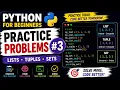 Python Practice Problems Lists Tuples Sets