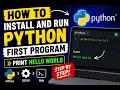 INSTALL AND RUN OUR FIRST PROGRAM HELLO WORLD