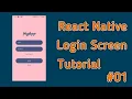 React native - Building Login UI in 17 minutes Login screen 01 latest technology