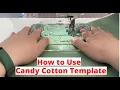 Free Motion Quilting How to Use Candy Cotton Template By Dabline
