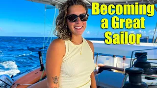 She’s becoming a great sailor!