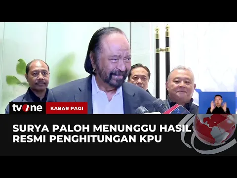 Surya Paloh Menunggu Hasil Real Count KPU dan Belum Ada Langkah Selanjutnya