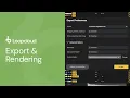 Export Rendering Options Loopcloud 101