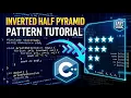 Inverted Half Pyramid Pattern C Programming Data Structure and Algorithms