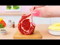 Download Lagu How to Make Miniature Steak with Mashed Potatoes 🥩 Miniature Cooking Recipe