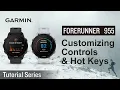Tutorial - Forerunner 955 Customizing Controls Hot Keys