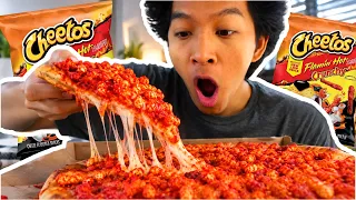 This HOT CHEETOS PIZZA Is Actually Insane