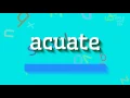 How to say acuate High Quality Voices