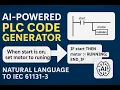 AI-Powered PLC Code Generator Natural Language to IEC 61131-3 Ladder Logic Structured Text