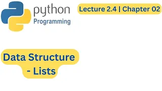 Lists in Python Urdu Hindi Data Structure Lec 2 4 Ch 2 Python Programming for Beginners