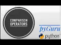 pyBasics 17 Comparison operators in python