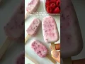 Healthy Dessert Idea Raspberry Popsicles