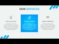 Responsive Our Service Section using Materialize CSS