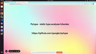 Python static type - Pytype