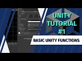 How to use Unity Game Engine Basics - Unity Tutorial