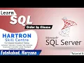 SQL Tutorial 9 Order by Clause HARTRON SKILL CENTRE FATEHABAD