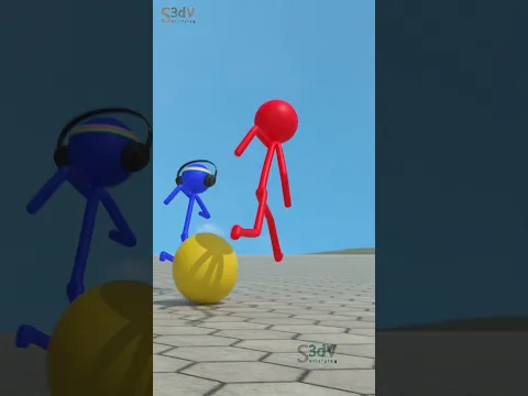 Pacman fixed his friend's mistake and saved the School 🤓🏫🏗️#friendship #pacman #stickman #domino