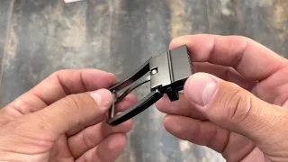 Replacement Reversible Belt Buckle 30 mm Gunmetal Gray RENI30ARPL