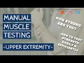 Manual Muscle Testing MMT For The Upper Extremity