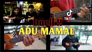 Download ADU MAMAE ADA GADIS BAJU MERAH (REACTION PARA YOU TUBER UKULELE) MP3