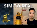 Reinforcement Learning on Hardware from Sim-to-Real Rotary Inverted Pendulum