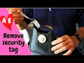 Simple method to remove a store security tag