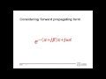Forward propagating Sine Wave
